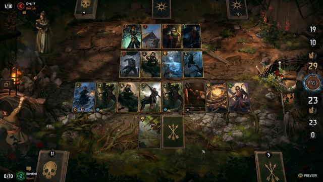Gwent Crimson Curse: Scoia'tael Trap deck - Eldain Gameplay смотреть онлайн