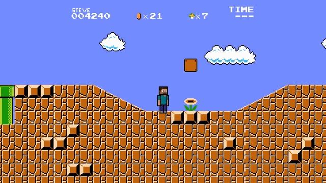 What If Mario Had a Minecraft Steve Powerup? смотреть онлайн