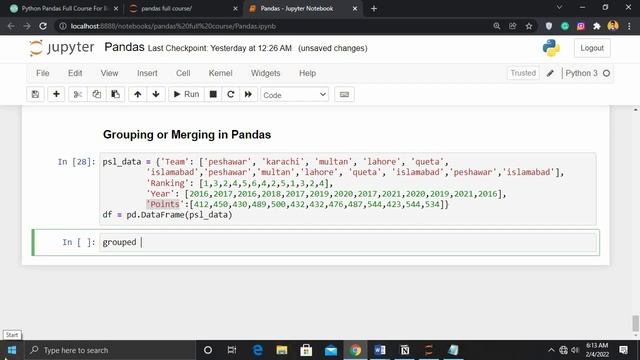 Python Pandas Tutorial part 5 | Data Wrangling In Pandas смотреть онлайн