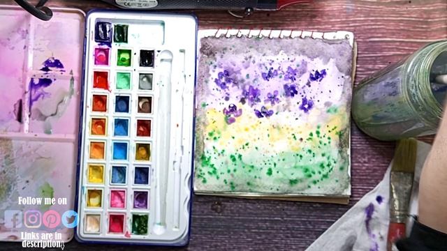 Loose Watercolor Painting And My Art Journal Page By MIH...