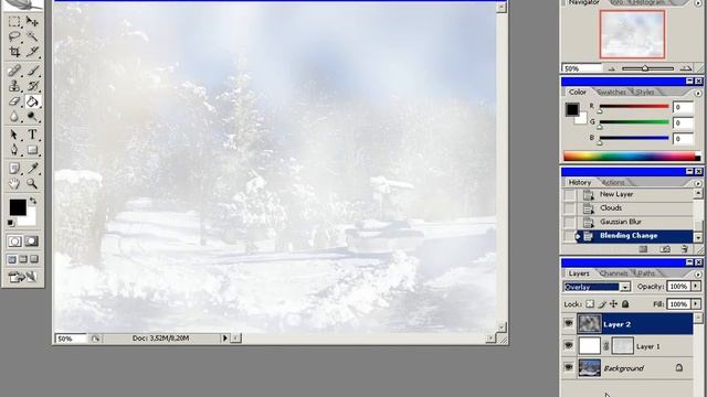 Adobe Photoshop Замерзшее стекло смотреть онлайн