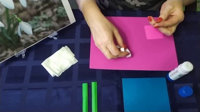 Занятие во 2-мл гр.аппликация"Подснежник". смотреть онлайн