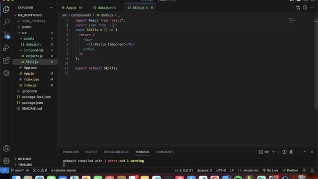 Full React Portfolio Website Tutorial #3: Fetch Data from JSON File in React JS смотреть онлайн