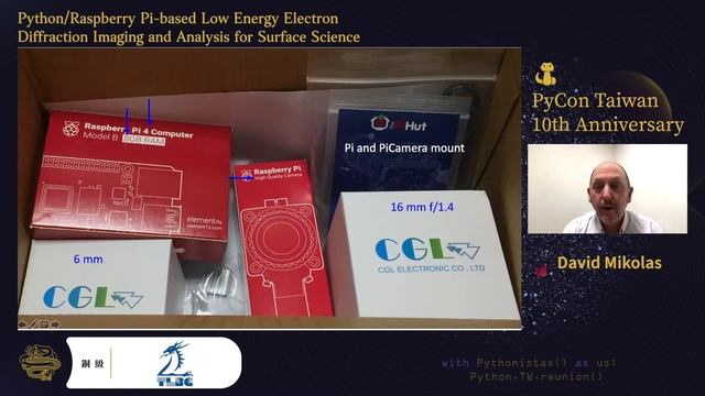 Python/Raspberry Pi-Based Low Energy Electron Diffraction Imaging...｜David Mikolas｜PyCon TW 2021 смотреть онлайн