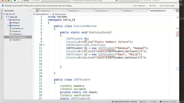 L6 Static members + Nested class + Optional parameter + method overloading смотреть онлайн