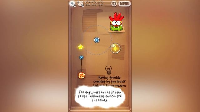 Cut the Rope - 1 Cardboard Box Walkthrough Android & iOS HD | Прохождение игры смотреть онлайн