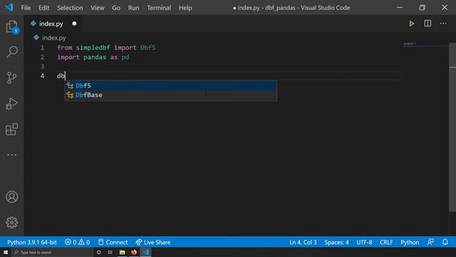 Import dbf file as a pandas DataFrame смотреть онлайн