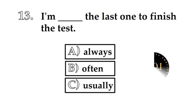 Adverbs Of Frequency Quiz | English Grammar Test | Test Your English | No.1 Quality English