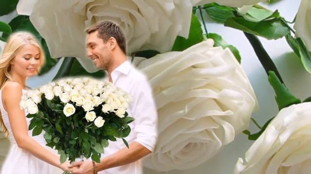 Букет из белых роз. смотреть онлайн