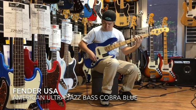 前半解説有り Fender USA American Ultra Jazz Bass Cobra Blue смотреть онлайн