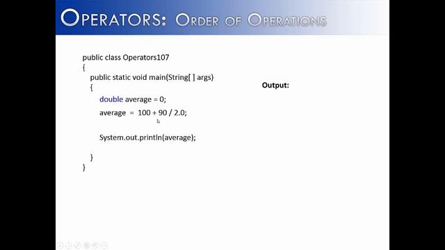 Operators Part 7: Order of Operations (Java) смотреть онлайн