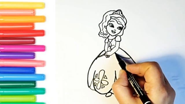 How to Draw the Princess Sofia. Принцесса София Прекрасная . Как нарисовать принцессу Софию смотреть онлайн