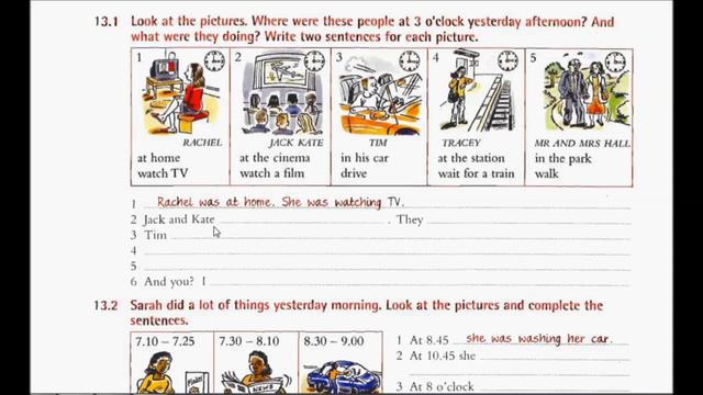 Unit 13 (Past Continuous) / Essential Grammar in Use Elementary Book 1 смотреть онлайн