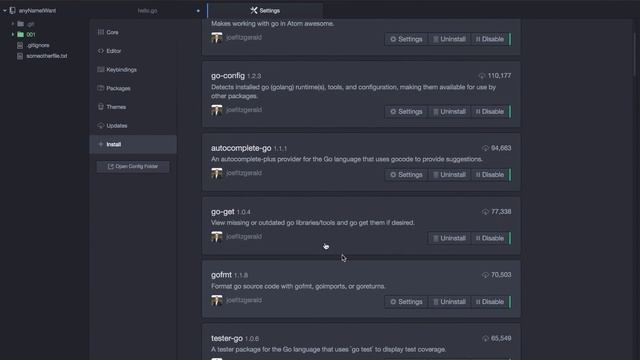 Atom Golang смотреть онлайн