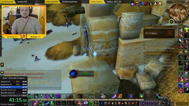 World of Warcraft - All Vanilla Dungeons in 1:22:29 [Former World Record] смотреть онлайн