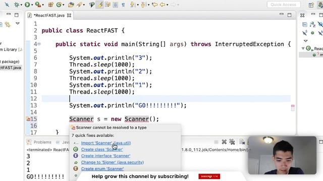 Practice Java Program - Reaction Timer #58 смотреть онлайн
