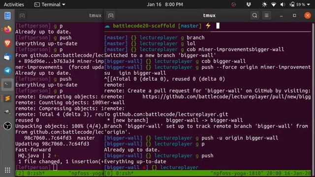 Battlecode 2020 Lecture 7: Advanced Git & Collaboration смотреть онлайн