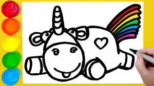 Раскраска Единорог Радуга Единорог Рисуем единорога