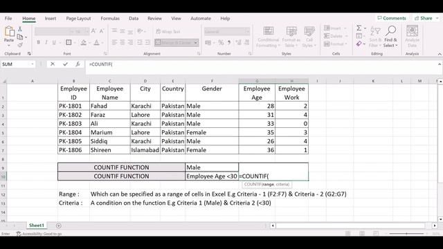 Excel's COUNT Function Variant in Less Than Eight Minutes! #excel #exceltips #exceltricks смотреть онлайн