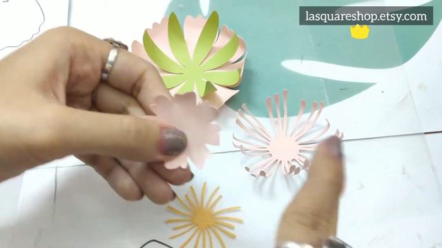 DIY Paper Flat flower 10| How to make Paper flower backdrop tutorial | DIY Paper flower template смотреть онлайн