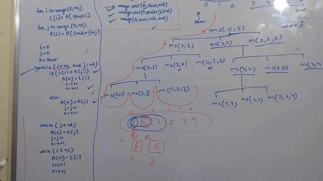 Data Structure and Algorithm Sorting - Merge Sort (Part 2) Merge Procedure смотреть онлайн