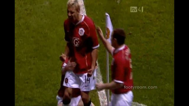 Alan Smith Goal - Manchester United 7-1 Roma 10/04/2007 смотреть онлайн