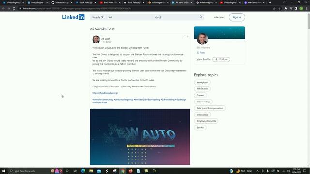 Godot 4 Beta 3, Shout out Black Pellet, Blender Volkswagen, смотреть онлайн