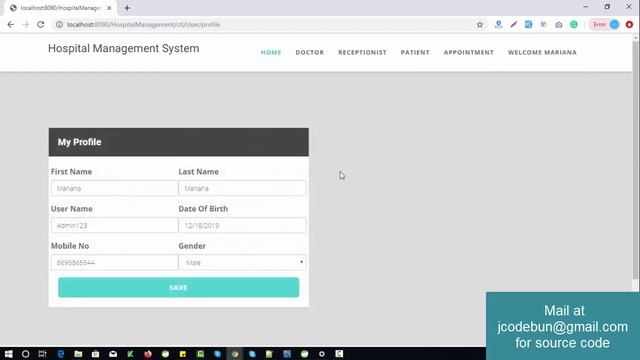 Hospital Management project using Hibernate and Spring with source code and project report смотреть онлайн