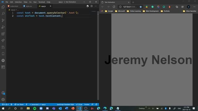 Fancy Schmancy Text Animation - Vanilla JavaScript, HTML5 and CSS3 смотреть онлайн
