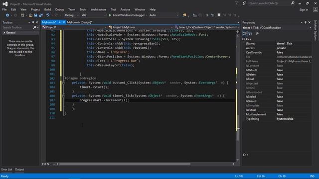 C++ GUI: Progress Bar and How to Use it? | WinForms смотреть онлайн
