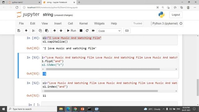 Python Strings batch3 TAMIL смотреть онлайн