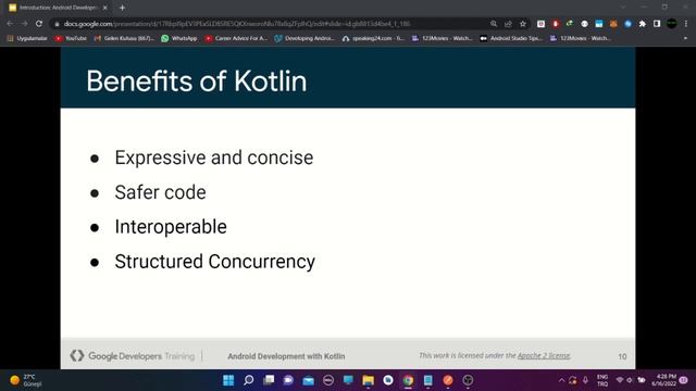 1.Android Development With Kotlin смотреть онлайн