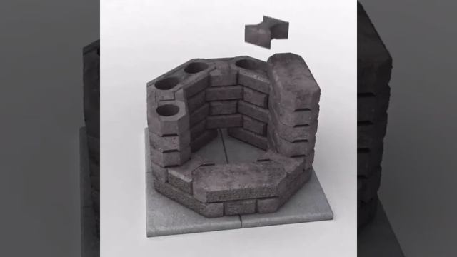Костровый очаг GRILLIT. Принцип укладки блоков. смотреть онлайн