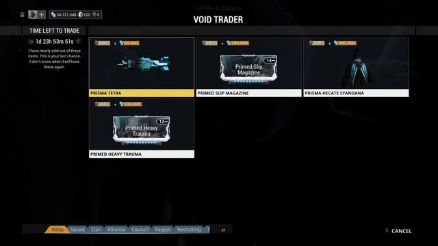 Warframe - Void Traders Returned! 23rd Rotation смотреть онлайн