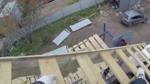 КАК СДЕЛАТЬ КРЫШУ / ПОДШИВКА СВЕСОВ ФРОНТОНА / часть 3 / поэтапный и подробный рассказ о доме и кры