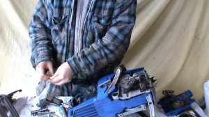 Замена сайлентблоков китайской бензопиле / Replacing the silent blocks of a Chinese chainsaw