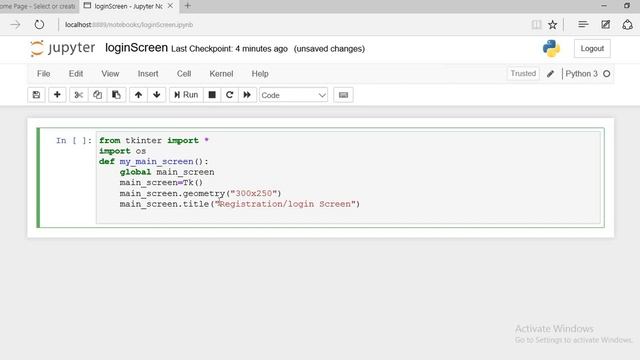 1 How to create login screen in python using tkinter 2020 hindi make registration screen example os смотреть онлайн