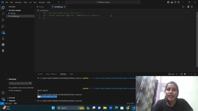Variables | Identifiers | Keywords | Naming Conventions | Python Course by Sakshi смотреть онлайн