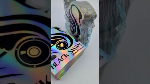 Rainbow Holographic vs Black Swan Stickers ! ? ! #stickers #fast #shorts 888 смотреть онлайн