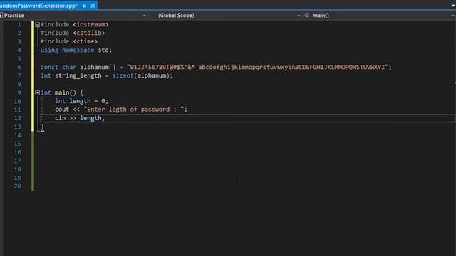Simple Random Password Generator | C++ смотреть онлайн