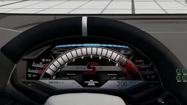 BeamNG drive Huracan Digital Speedometer смотреть онлайн