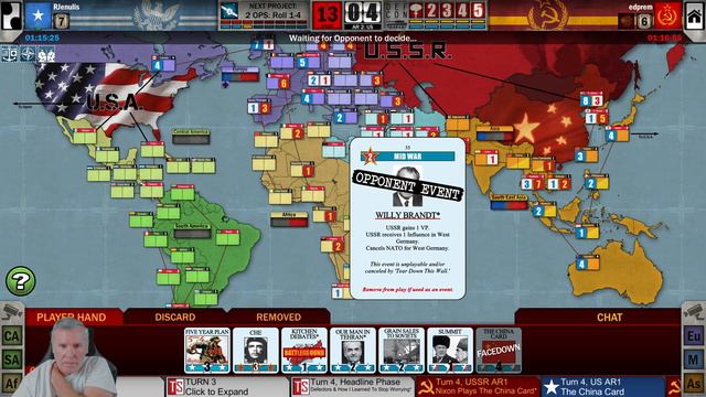 Twilight Struggle ITSL Game 3 vs RJenulis смотреть онлайн