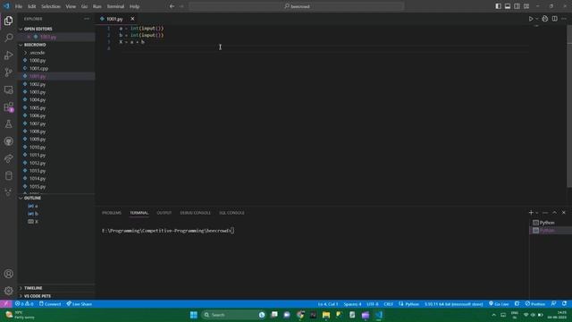 How to Start Coding? Competitive Programming | URI | 1001 | Extremely Basic | Q&A | Python смотреть онлайн