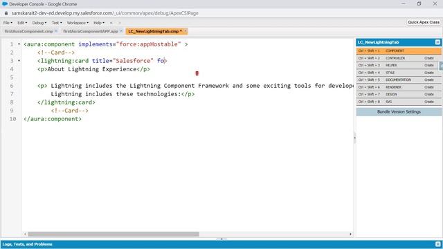 05Lightning | Implement Custom Lightning Component Tab | appHostable | Lightning Design System | смотреть онлайн
