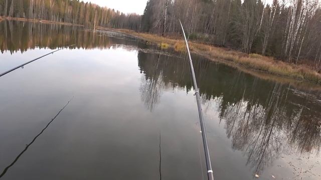 Закрытие сезона летней рыбалки на озере #358