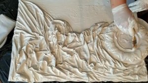 ПАННО из ткани и шпатлевки своими руками. Декоративное панно DIY.