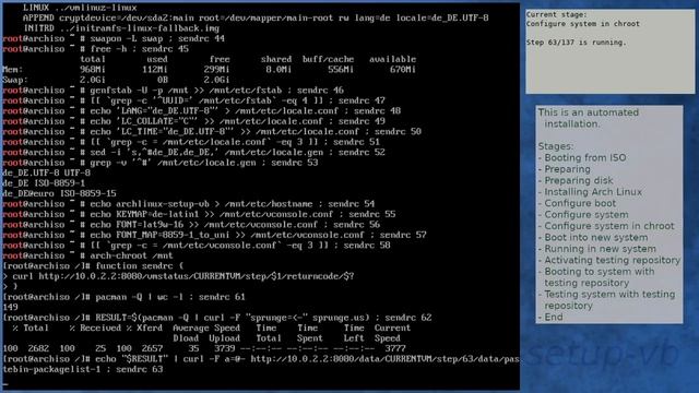 Arch Linux installation recording to kernel 6.1.3-arch1-1 (testing) смотреть онлайн