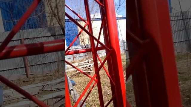 Выдвижная мачта Дон-2.Стыковка типовых секций и их стягивание при помощи пальце -болтового замка. смотреть онлайн
