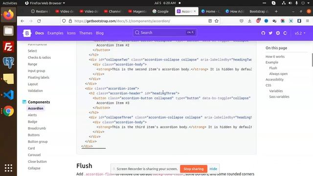 Bootstrap 5 Tutorial in Hindi #9 | Bootstrap 5 Simple FAQ's using accordion смотреть онлайн