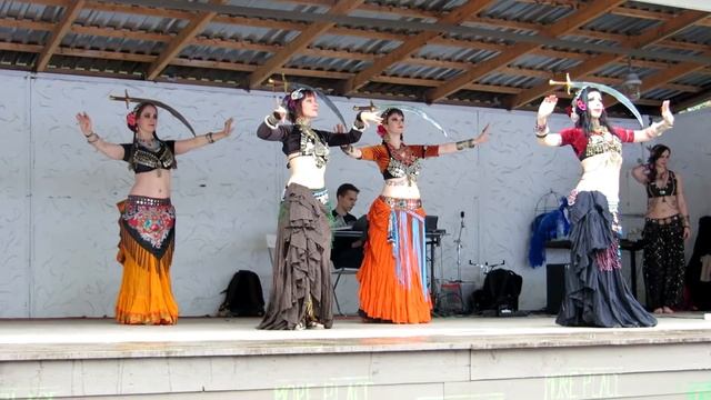 Sirin Tribe - American Tribal Style with swords set 3 @ Volshebnoe Drevo 2017 смотреть онлайн